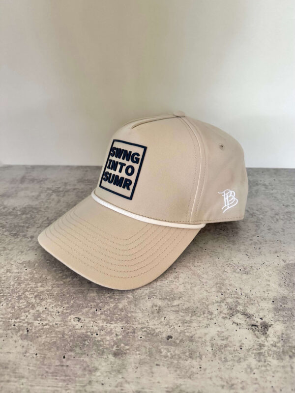 Swing into Summer, 5 Panel Rope Hat, sand
