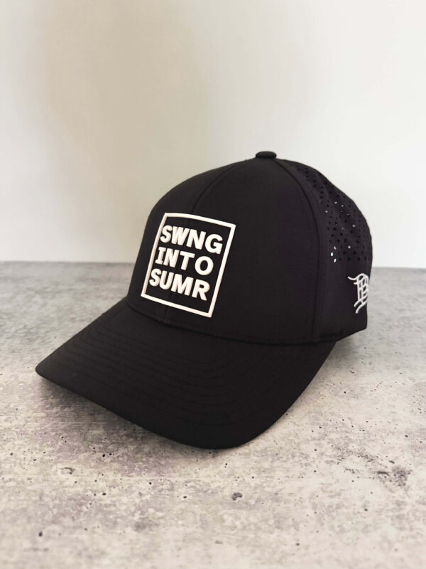 Swing into Summer, performance hat, Black, one size