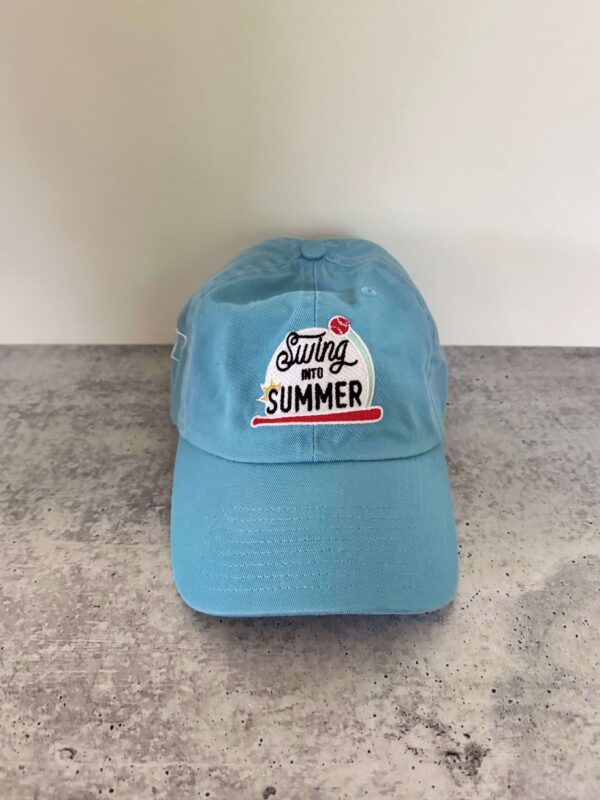 Swing into Summer hat, carolina blue, one size